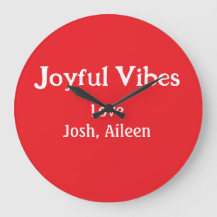 Joyful Vibes rode kerst feestdagen liefde familie  Grote Klok