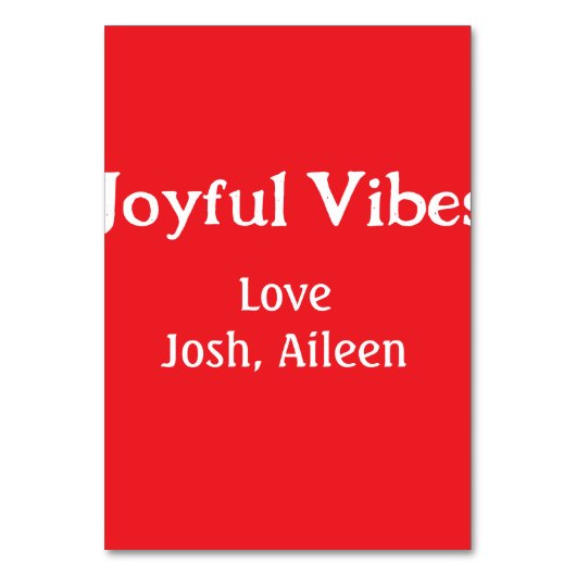 Joyful Vibes rode kerst feestdagen liefde familie Kaart (Voorkant)