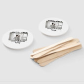 Joyful Vibes vader zoon familie kerstvakantie p Handwaaier (Niet-gemonteerd)