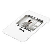 Joyful Vibes vader zoon familie kerstvakantie p Magneet (Linkerzijde)