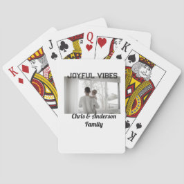 Joyful Vibes vader zoon familie kerstvakantie p Pokerkaarten