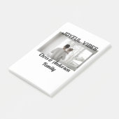 Joyful Vibes vader zoon familie kerstvakantie p Post-it® Notes (Schuin)