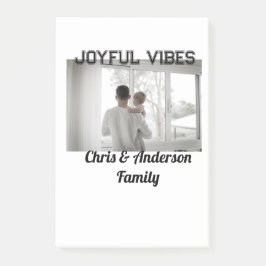 Joyful Vibes vader zoon familie kerstvakantie p Post-it® Notes