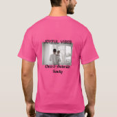 Joyful Vibes vader zoon familie kerstvakantie p T-shirt (Achterkant)