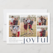 Joyful Vijf | Holiday Foto Collage Kaart | Leistee (Voorkant)