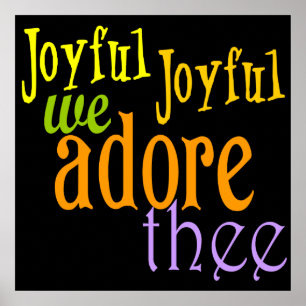 Joyful, vreugdevol poster