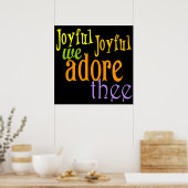 Joyful, vrolijk poster (Keuken)