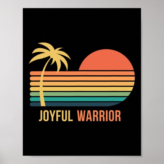Joyful Warrior Kamala Harris Tim Wheimer Waltz 202 Poster (Voorkant)