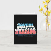 Joyful Warrior voor Kamala Harris Tim Walz 2024 Ha Kaart (Gele Bloem)