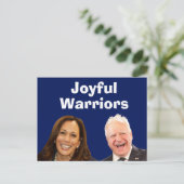 Joyful Warriors Harris en Walz Briefkaart (Staand voorkant)