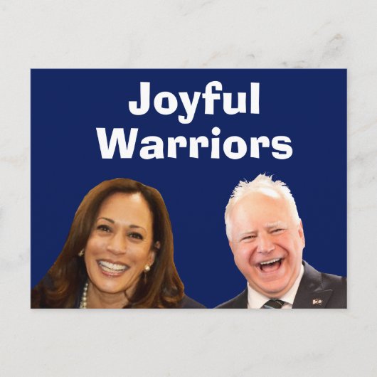 Joyful Warriors Harris en Walz Briefkaart (Voorkant)