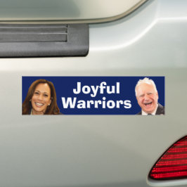 Joyful Warriors Harris en Walz Bumpersticker
