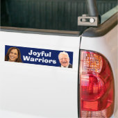 Joyful Warriors Harris en Walz Bumpersticker (Op Truck)
