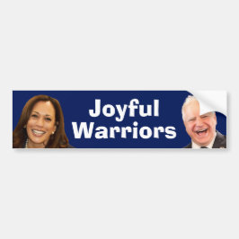 Joyful Warriors Harris en Walz Bumpersticker