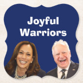Joyful Warriors Harris en Walz Kartonnen Onderzetters (Voorkant)