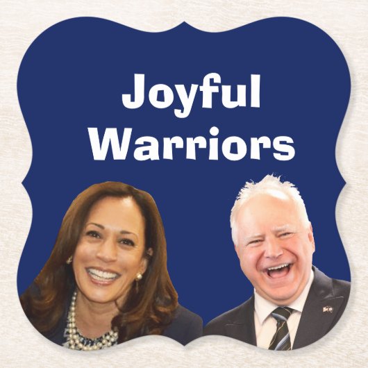 Joyful Warriors Harris en Walz Kartonnen Onderzetters (Voorkant)