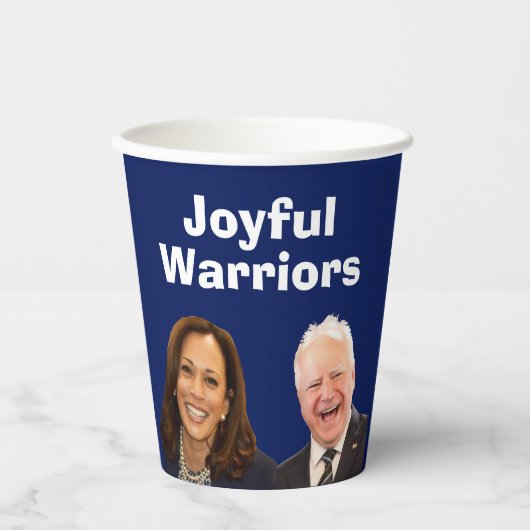Joyful Warriors Harris en Walz Papieren Bekers (Voorkant)