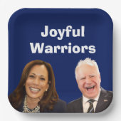 Joyful Warriors Harris en Walz Papieren Bordje (Voorkant)