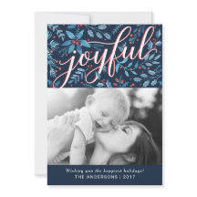 Joyful Waterverf Foliage Holiday Foto