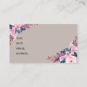 Joyful wedding invitation card informatiekaartje (Achterkant)