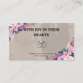 Joyful wedding invitation card informatiekaartje (Voorkant)