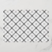 Joyful Wedding Mr & Mrs First Kerstfoto Folie Uitnodiging (Achterkant)