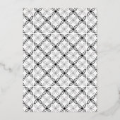 Joyful Wedding Mr & Mrs First Kerstfoto Folie Uitnodiging (Achterkant)