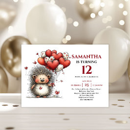 Joyful whimsical animals art kids birthday invite kaart