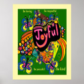 Joyful Whimsy: een viering van positiviteit Poster (Voorkant)