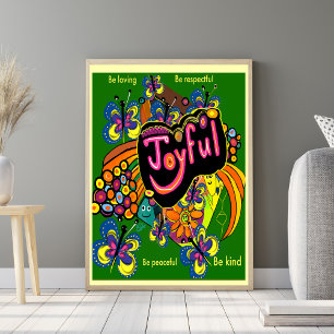 Joyful Whimsy: een viering van positiviteit Poster