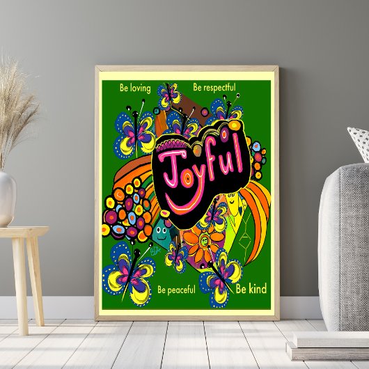Joyful Whimsy: een viering van positiviteit Poster