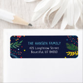 Joyful Whimsy Holiday Return Address Labels (Insitu)