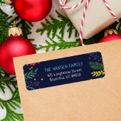 Joyful Whimsy Holiday Return Address Labels