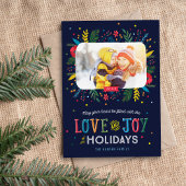 Joyful Whimsy Magnetic Holiday-fotokaart
