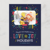 Joyful Whimsy Vakantie Foto Briefkaart (Voorkant)