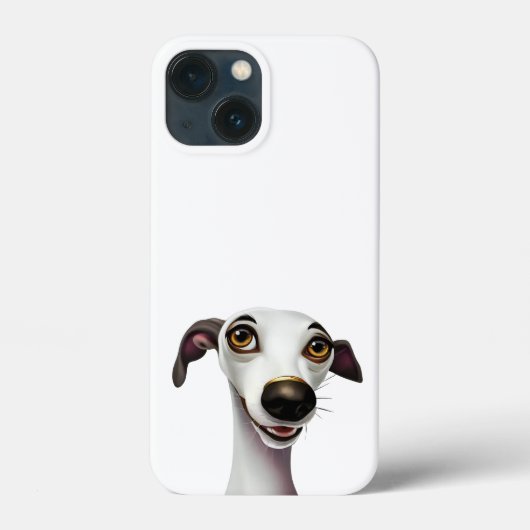 Joyful Whippet - Een Cartoon Stijlkunstwerk Case-Mate iPhone Case (Achterkant)