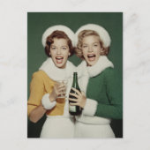 Joyful Winter Champagne Celebration Briefkaart (Voorkant)