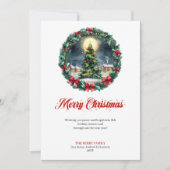 Joyful winter scene Christmas greeting card Feestdagenkaart (Voorkant)