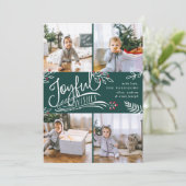 Joyful Wish | Kaart voor kerstfoto's (Staand voorkant)