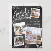 Joyful Wish | Kaart voor kerstfoto's (Voorkant)