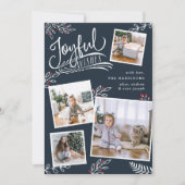 Joyful Wish | Kaart voor kerstfoto's (Voorkant)