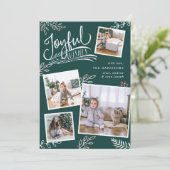 Joyful Wish | Kaart voor kerstfoto's (Staand voorkant)