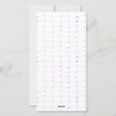 JOYFUL WISHES Playful Pastel 3 foto's Feestdagenkaart (Achterkant)