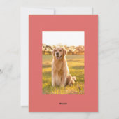 Joyful Wishes Red Script Kerstfoto Collage Feestdagenkaart (Achterkant)