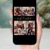 Joyful Wishes Script 5 Fotocollage Kerstmis Feestdagenkaart