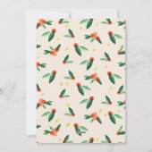 Joyful Woodland Botanicals Christmas Holiday Kaart (Achterkant)