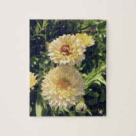 Joyful Yellow flower puzzle. Legpuzzel