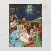 "Joyful Yuletide" Vintage Kerstmis Feestdagenkaart (Voorkant)