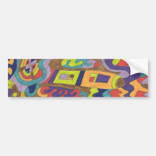 Joyfull Noise, abstract Bumpersticker (Voorkant)