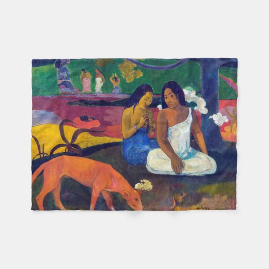 Joyfulness, Gauguin Fleece Deken (Voorkant (Horizontaal))